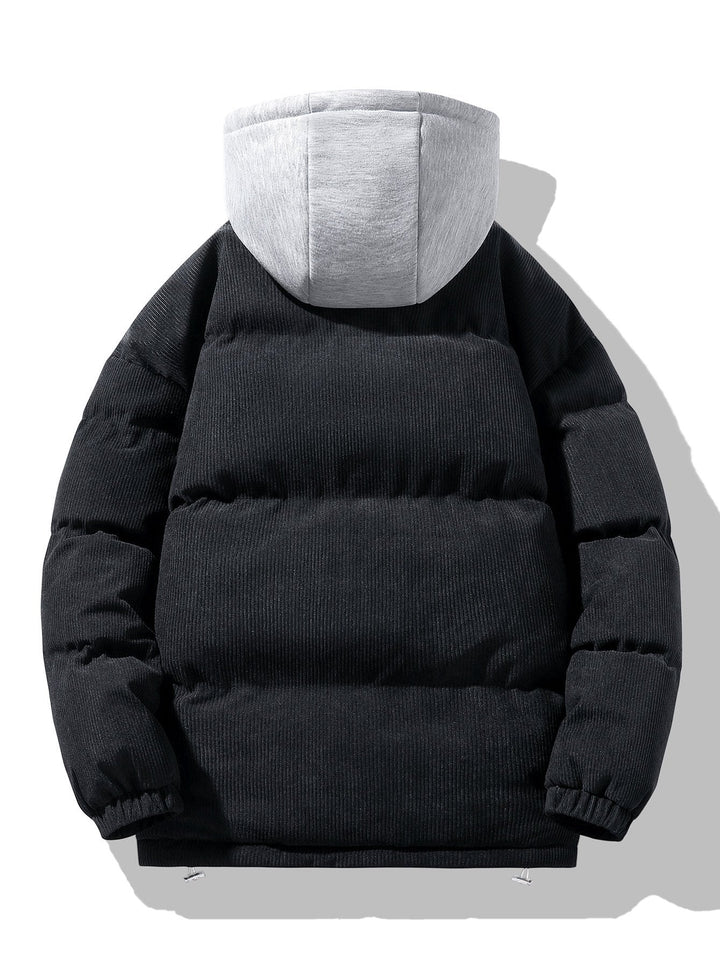 Lucas | 2-in-1 puffer jas met corduroy capuchon