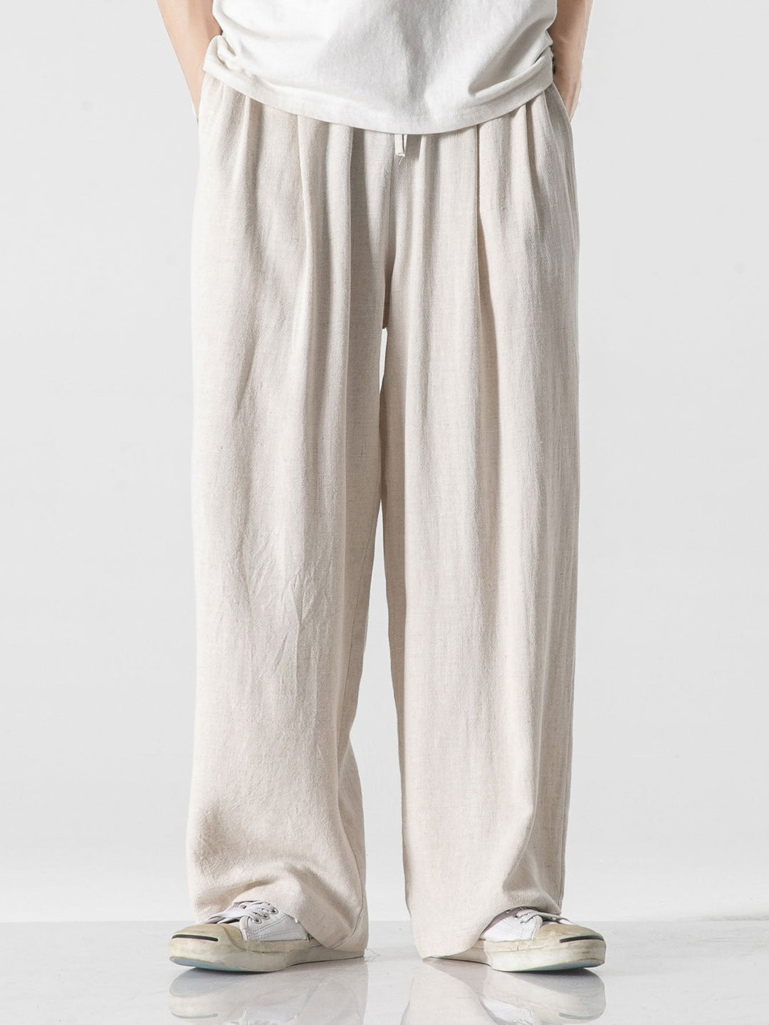 Floris | Linnen Katoenen Broek Wide Leg