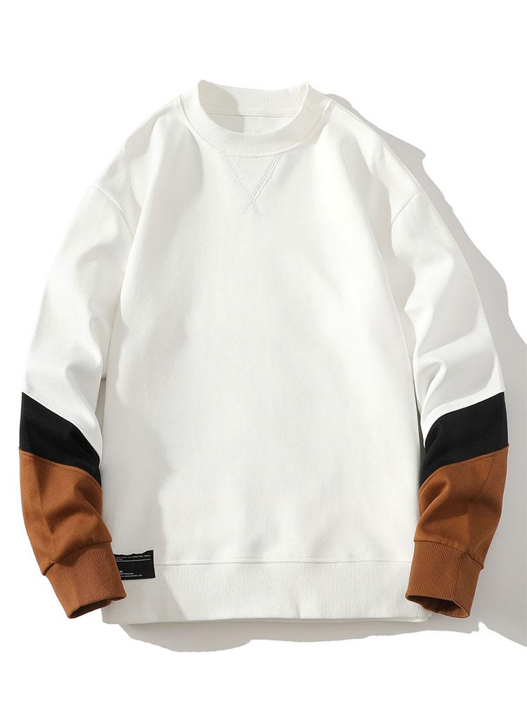 Floris | Sweater met kleurvlakken en ronde hals