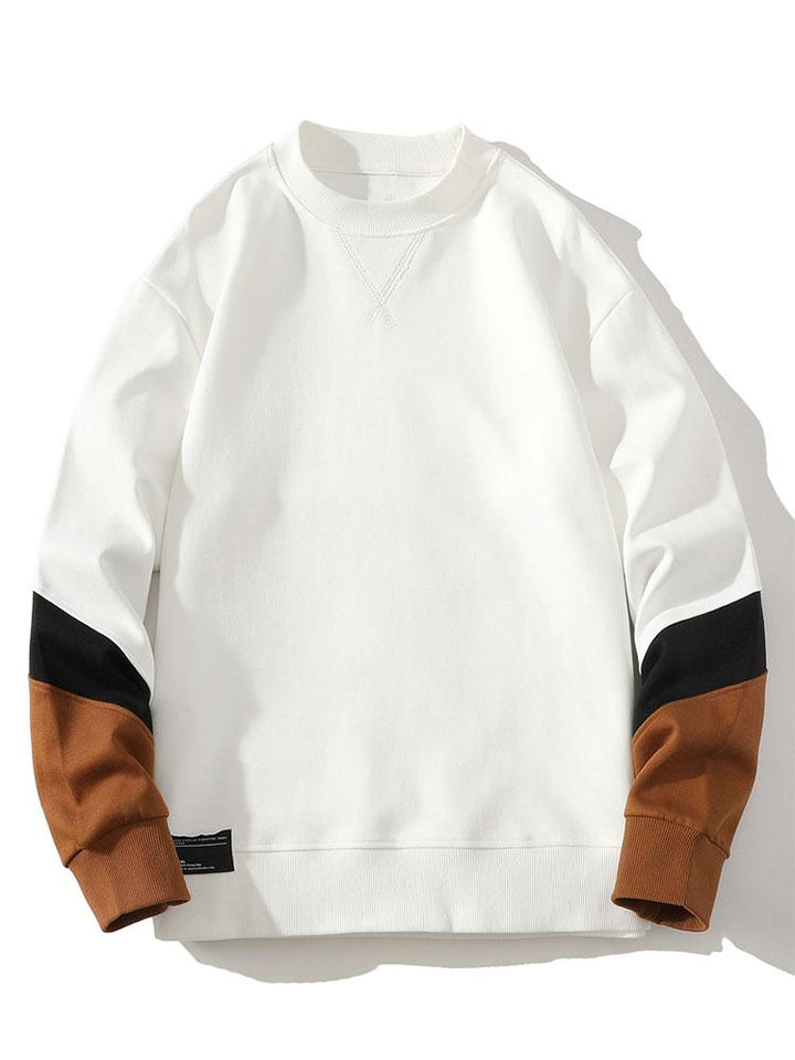 Floris | Sweater met kleurvlakken en ronde hals
