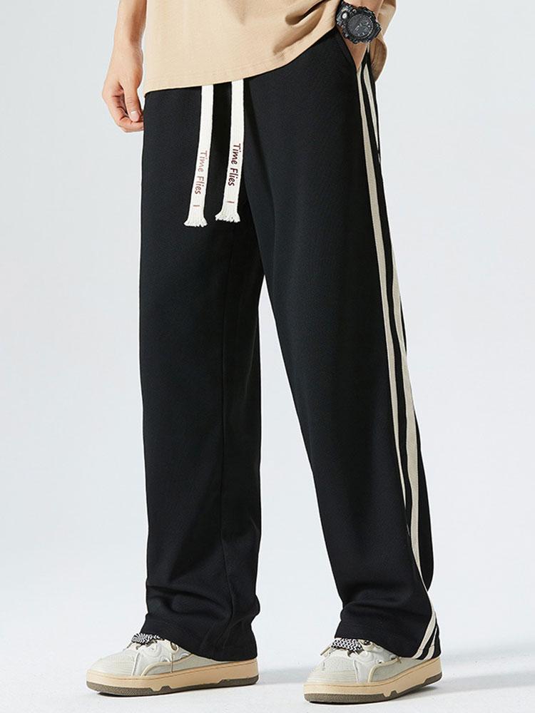 Rik | Vintage Broek Loose Fit met Zijstreep