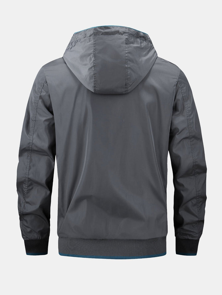 Luuk | Jack met afneembare capuchon in contrasterende kleur