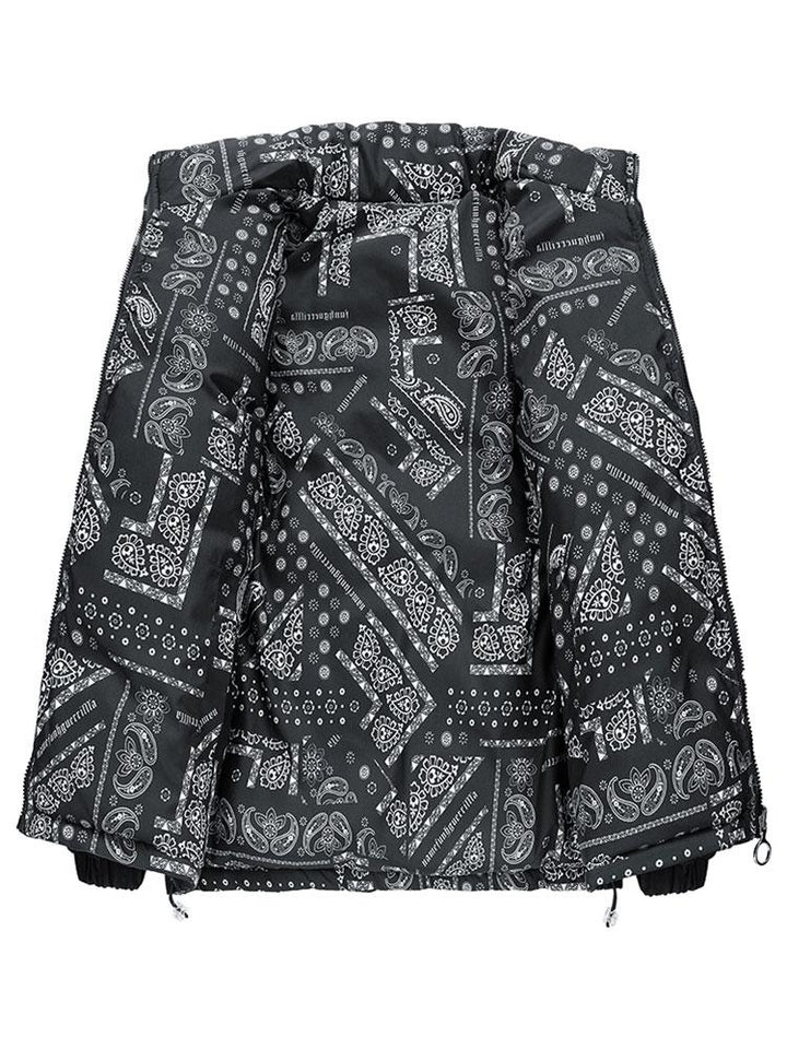 Guus | Omkeerbare puffer jas met paisleyprint