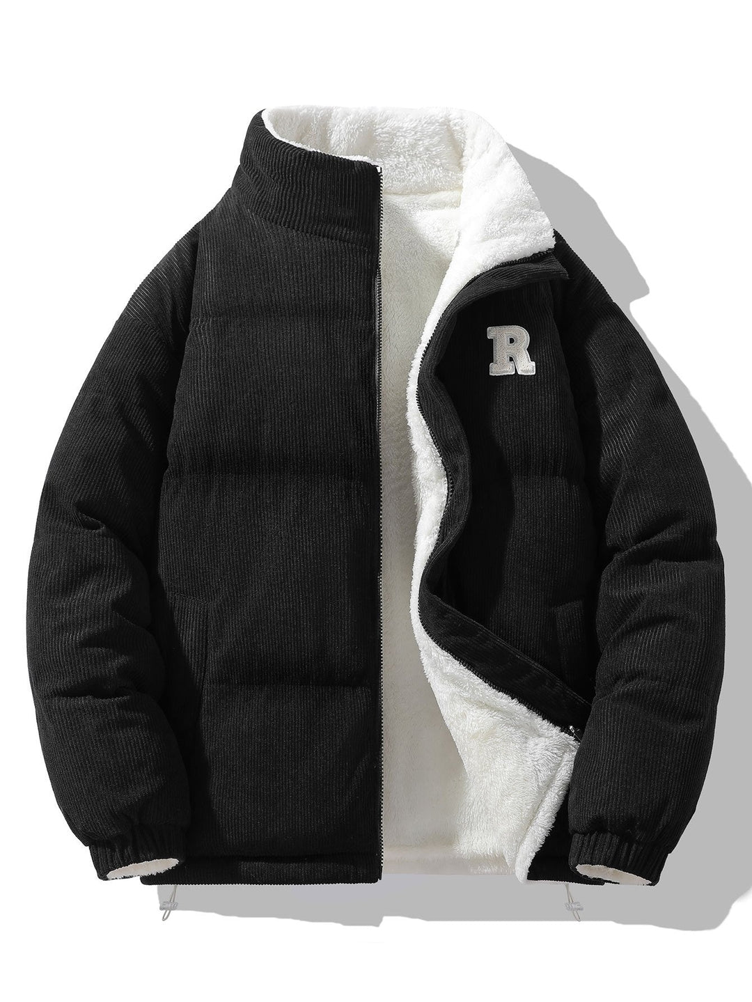 Martijn | Omkeerbare teddy corduroy jas
