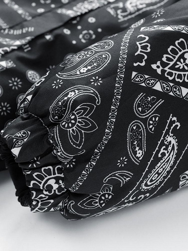 Guus | Omkeerbare puffer jas met paisleyprint