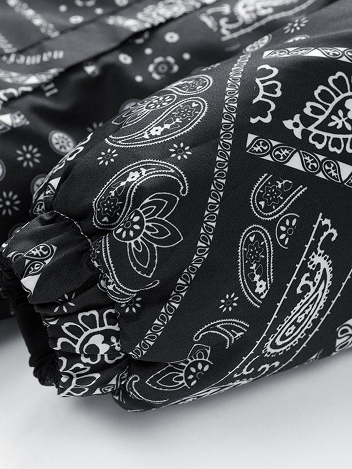 Guus | Omkeerbare puffer jas met paisleyprint