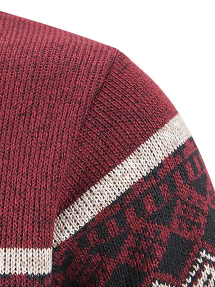 Ward | Trui met geometrische print en rits