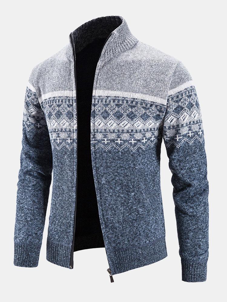 Ward | Trui met geometrische print en rits