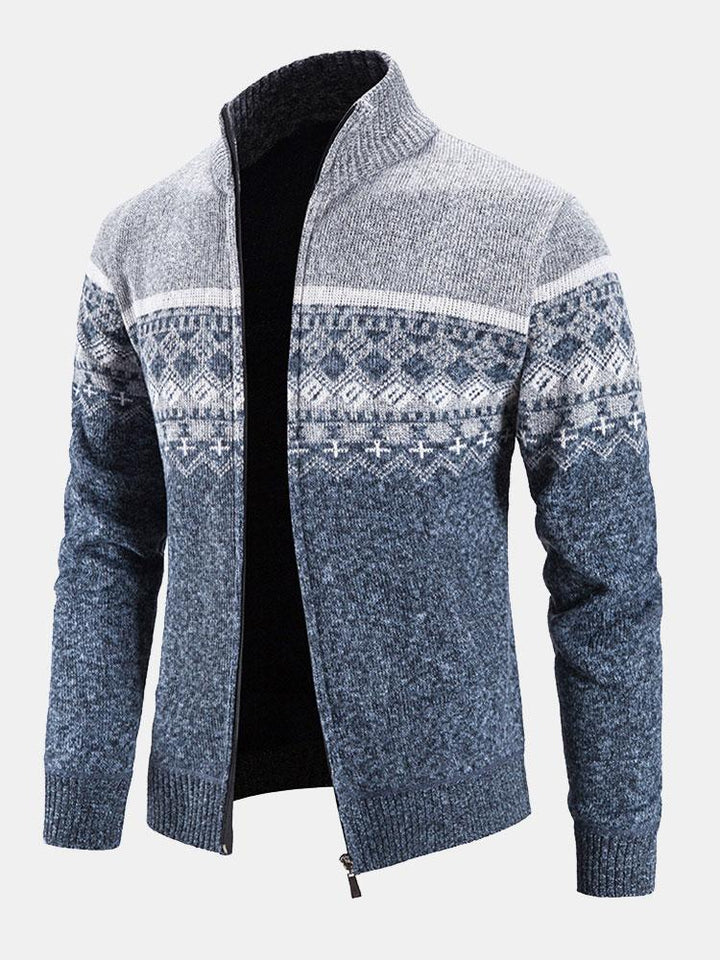 Ward | Trui met geometrische print en rits