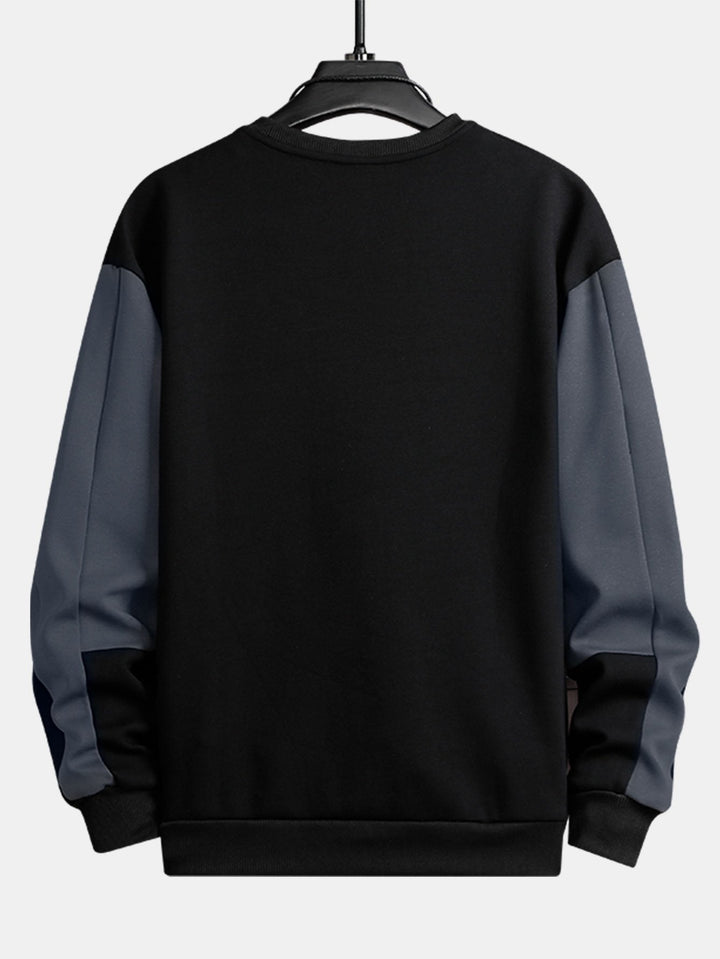 Bart | Sweater met kleurvlakken en ronde hals