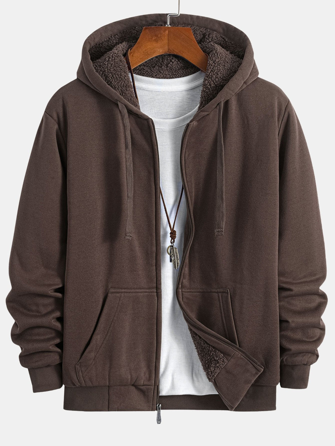 Fedde | Hoodie met teddyfleecevoering