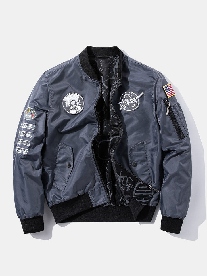 Siebe | Omkeerbaar bomber jack met nasa-patch
