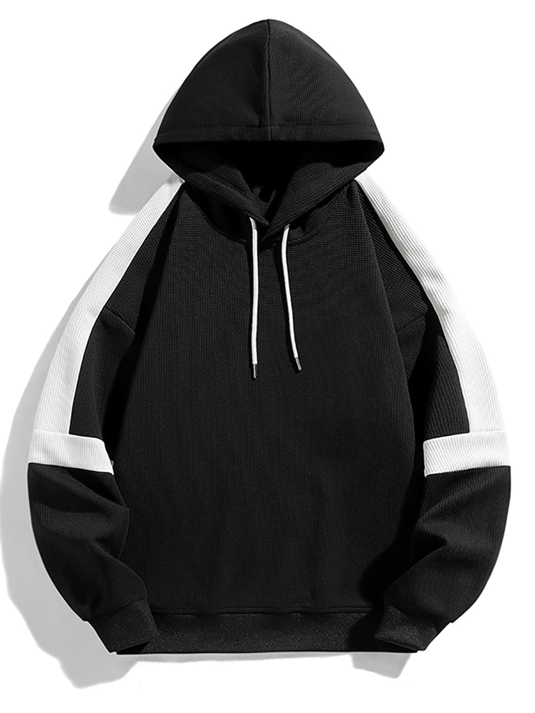 Rijk | Hoodie met kleurvlakken en wafelstructuur