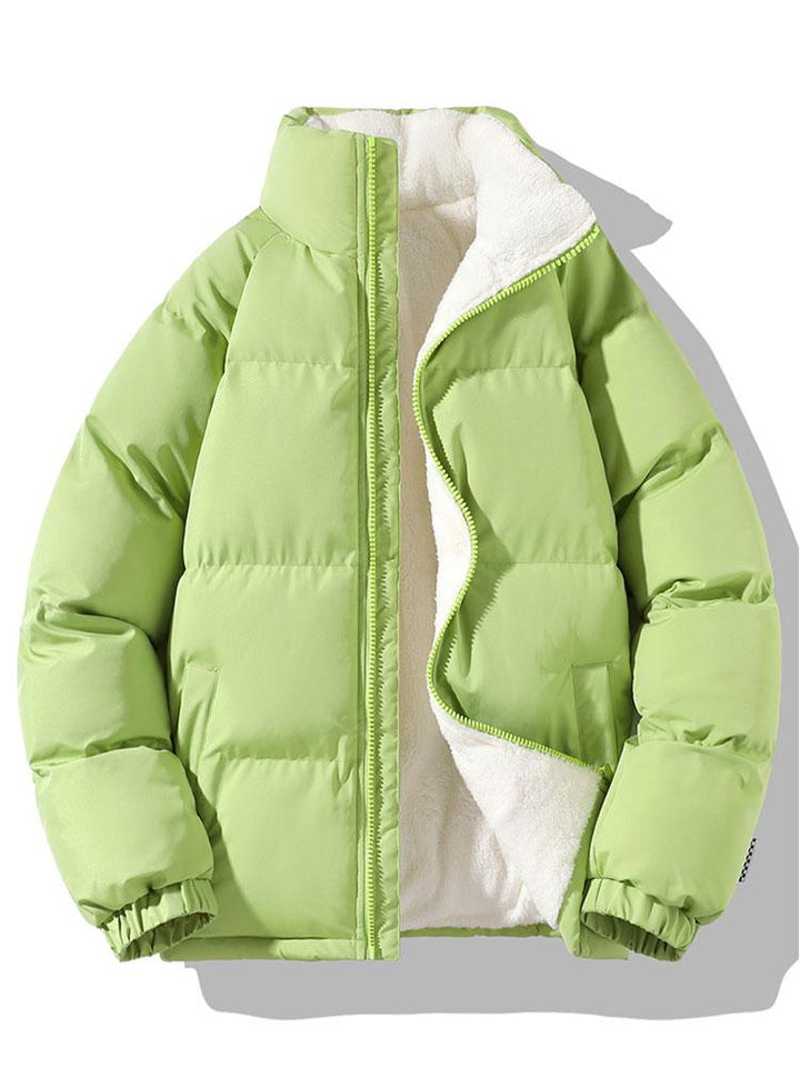 Sven | Puffer jas met teddyvoering