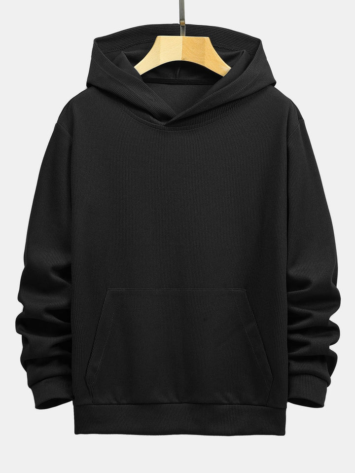 Boudewijn | Gebreide hoodie met ribstructuur