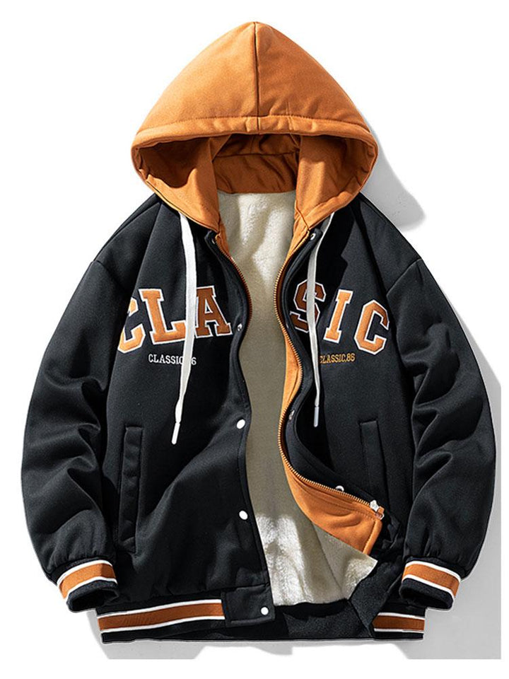 Lodewijk | Corduroy baseball jack met pluche voering en capuchon