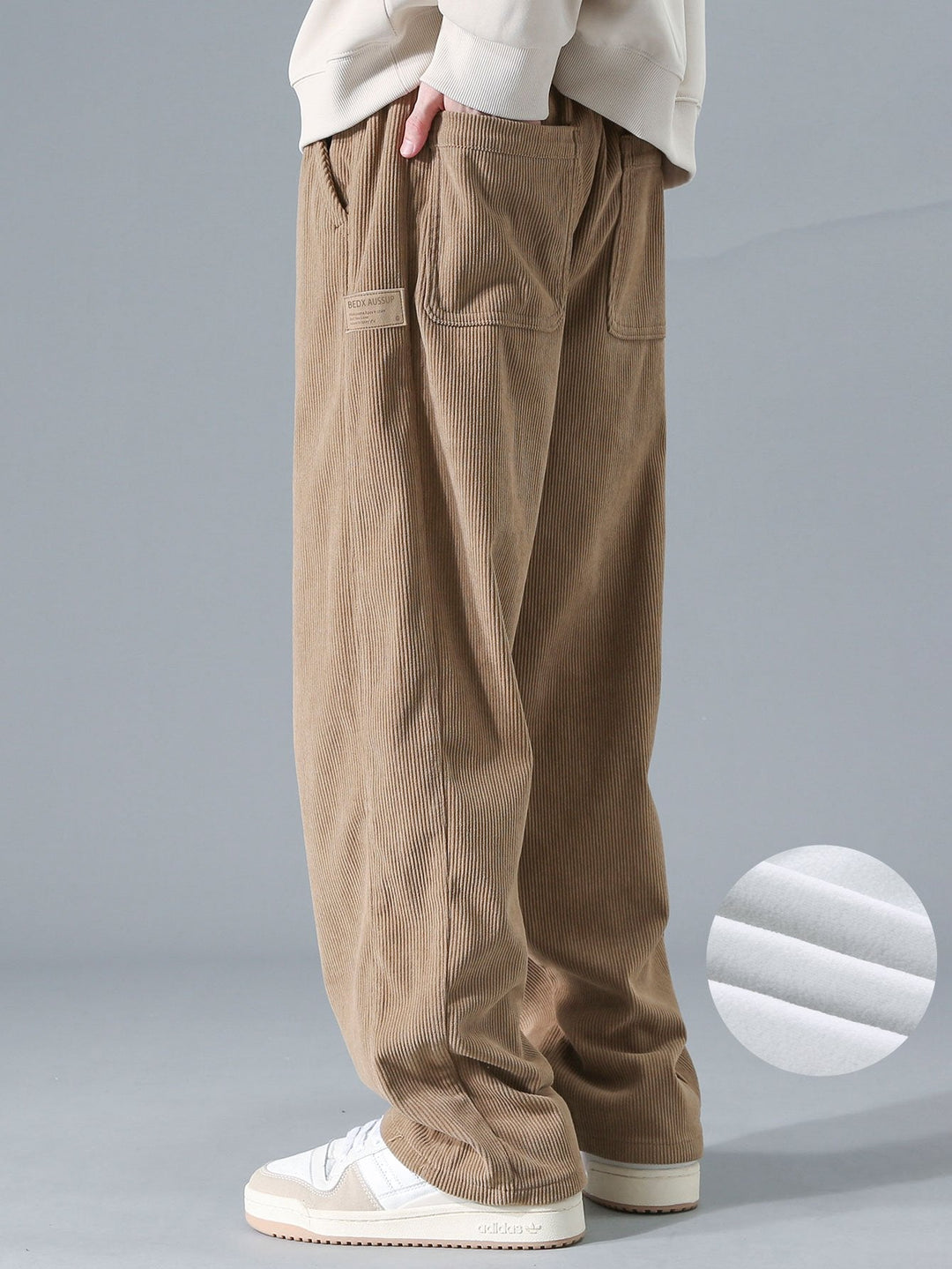 Joris | Corduroy Broek met Fleece Voering