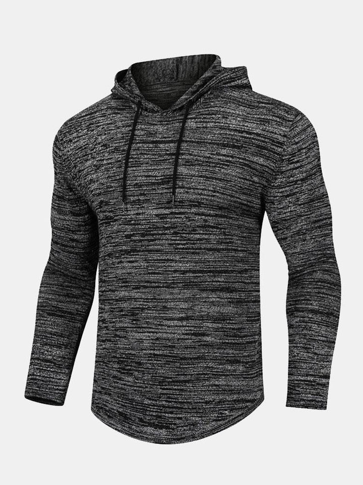 David | Slim-fit gebreide trui met capuchon