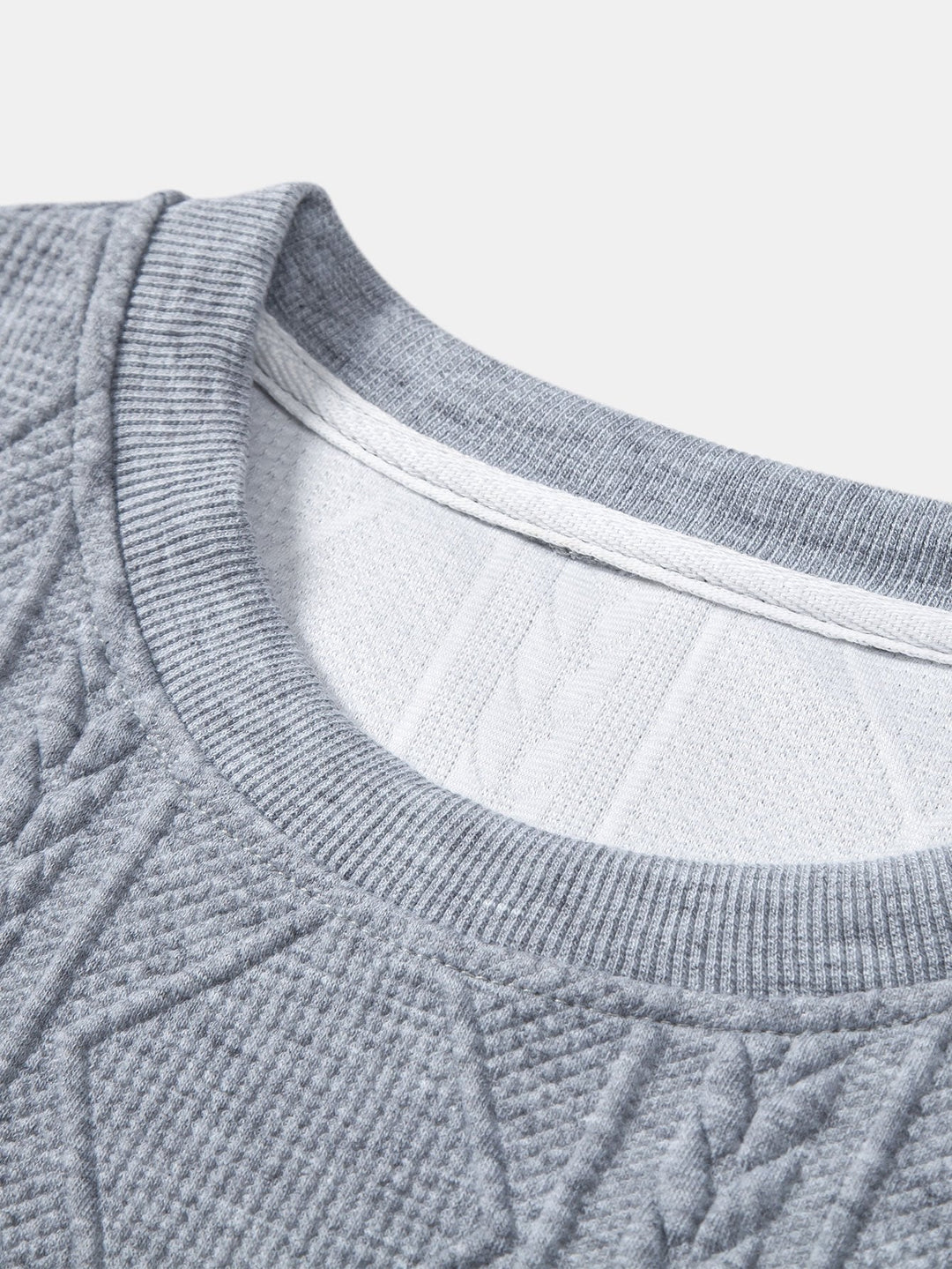 Wout | Sweater met geometrisch jacquarddessin en relaxte pasvorm