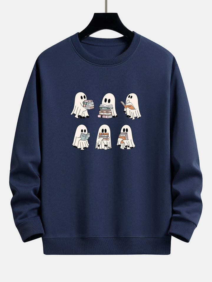Gijs | Sweater met lezend spookje en relaxte pasvorm