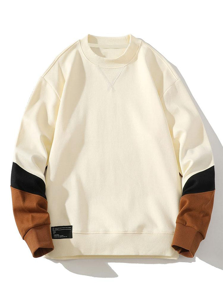 Floris | Sweater met kleurvlakken en ronde hals