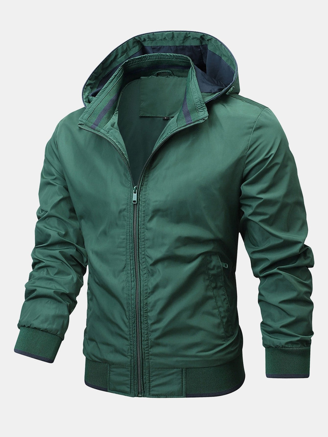 Luuk | Jack met afneembare capuchon in contrasterende kleur
