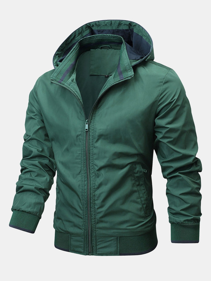 Luuk | Jack met afneembare capuchon in contrasterende kleur