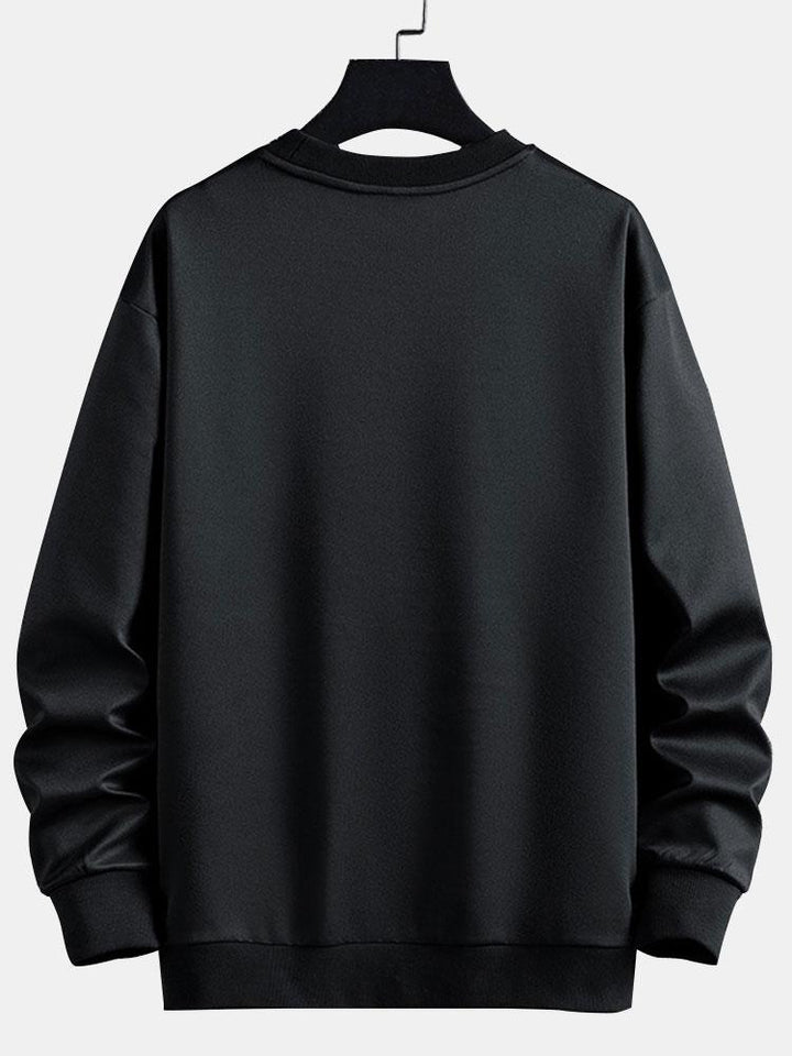 Freek | Sweater met kleurvlakken en ronde hals
