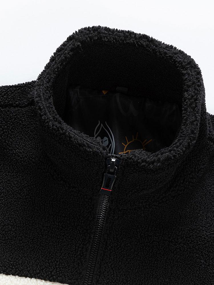 Sander | Teddyfleece jack met patchwork