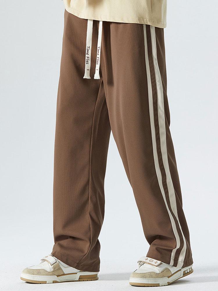 Rik | Vintage Broek Loose Fit met Zijstreep
