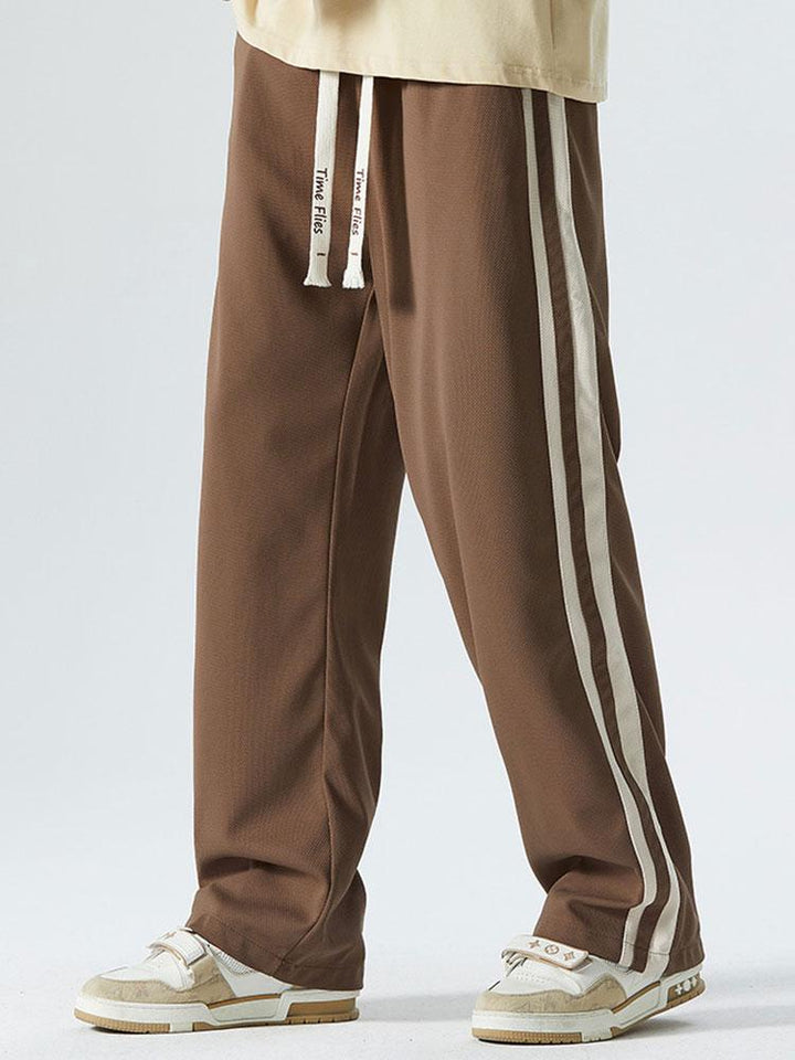 Rik | Vintage Broek Loose Fit met Zijstreep