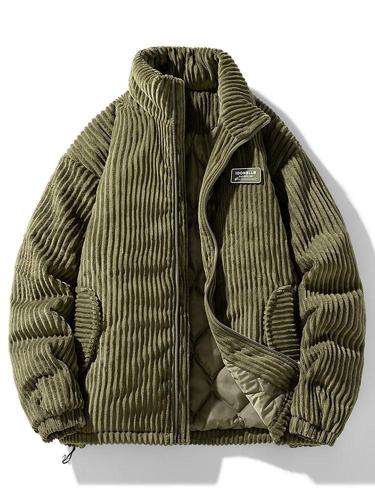 Rutger | Gewatteerde corduroy jas