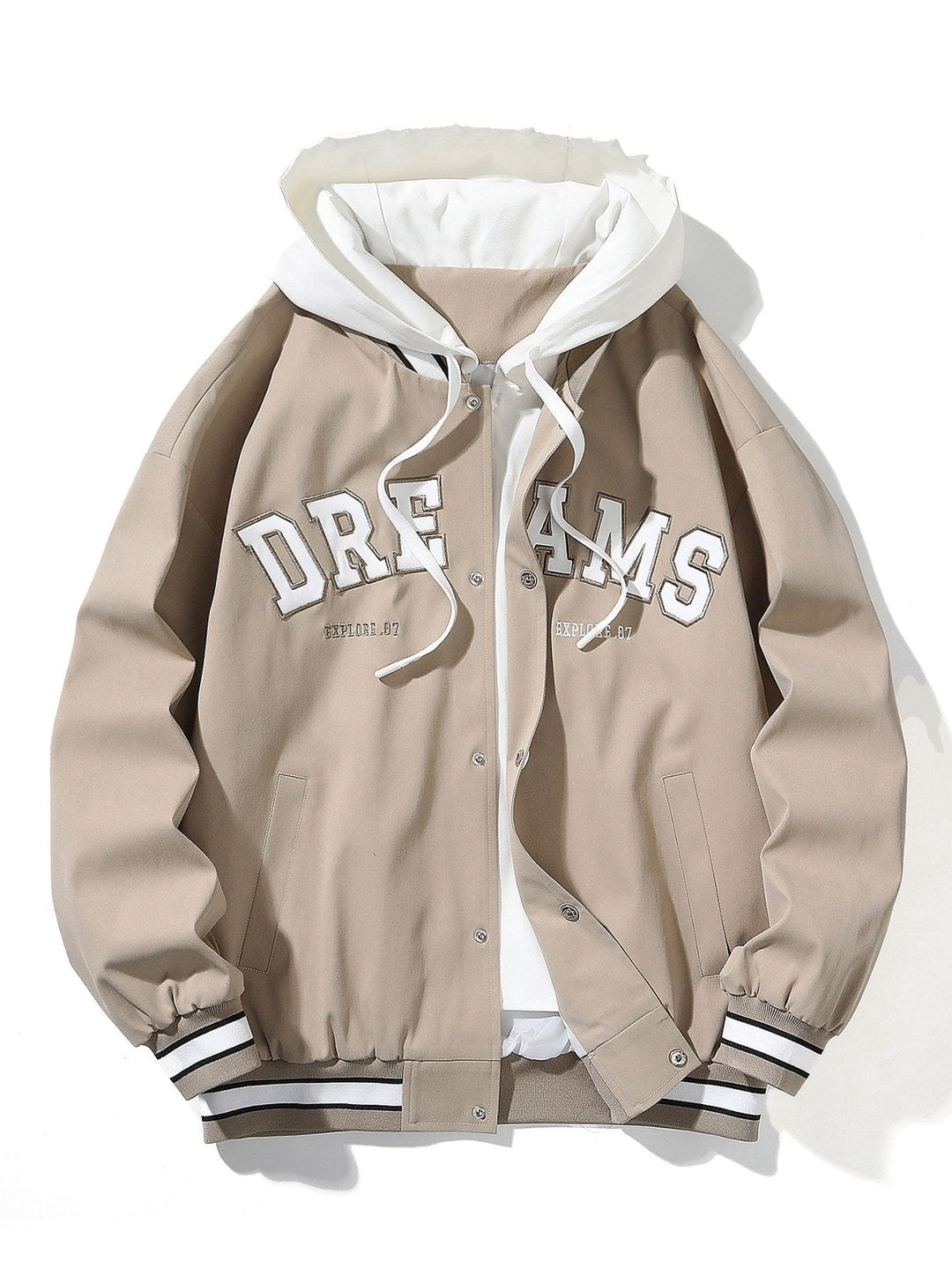 Klaas | Baseball jack met capuchon en knoopsluiting