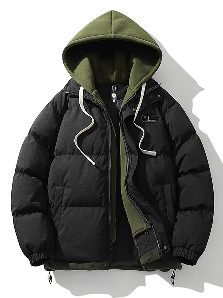 Wesley | Puffer jas met contrasterende capuchon