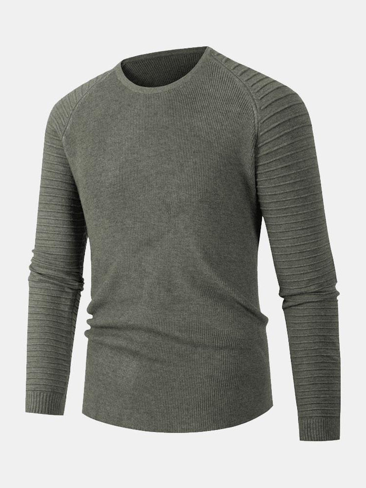 Hugo | Slim-fit trui met raglanmouwen en ronde hals