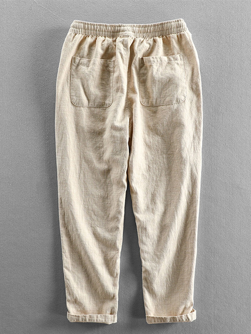 Cees | Linnen Katoenen Cropped Broek