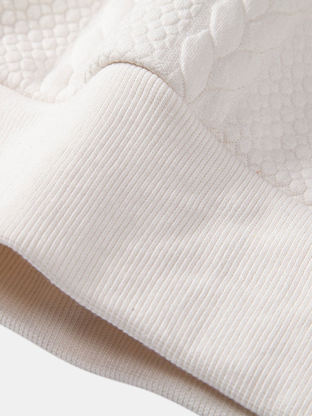 Ties | Hoodie met jacquarddessin, tarwemotief en relaxte pasvorm
