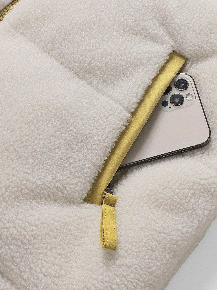 Ruben | Omkeerbare teddy puffer jas