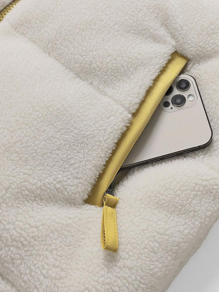 Ruben | Omkeerbare teddy puffer jas