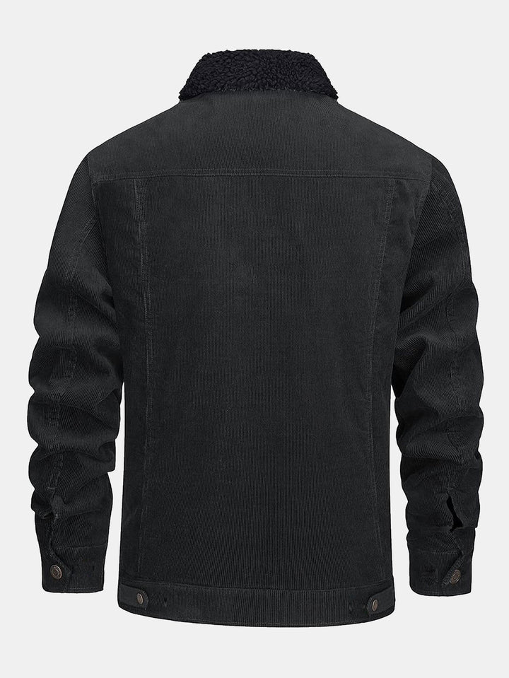 Bram | Corduroy jack met warme teddyvoering
