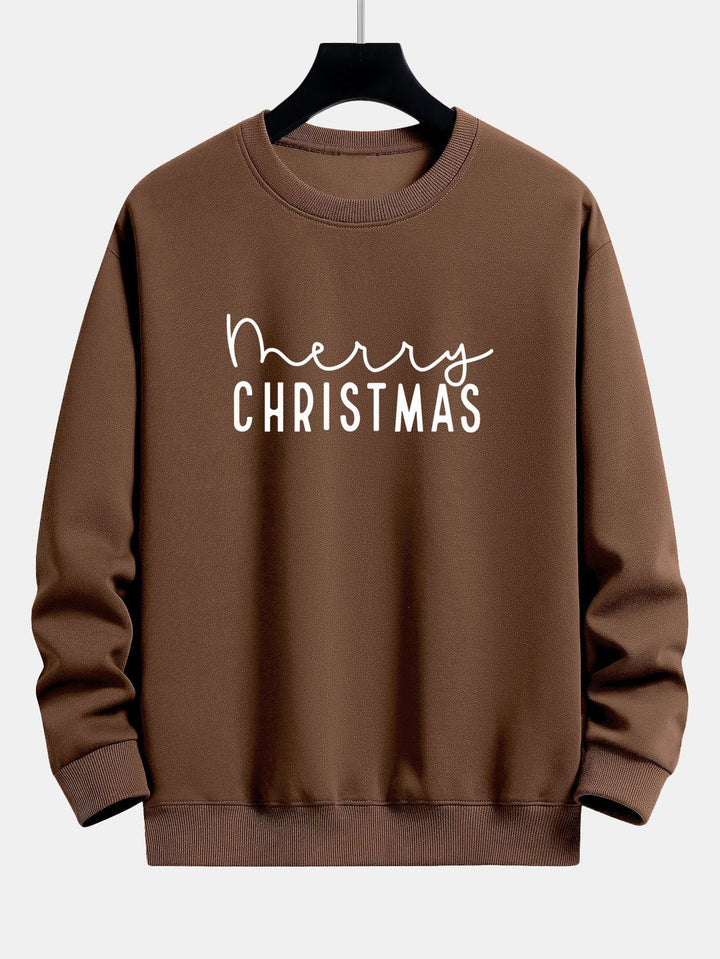 Teun | Kerstsweater met kerstgroetprint en relaxte pasvorm