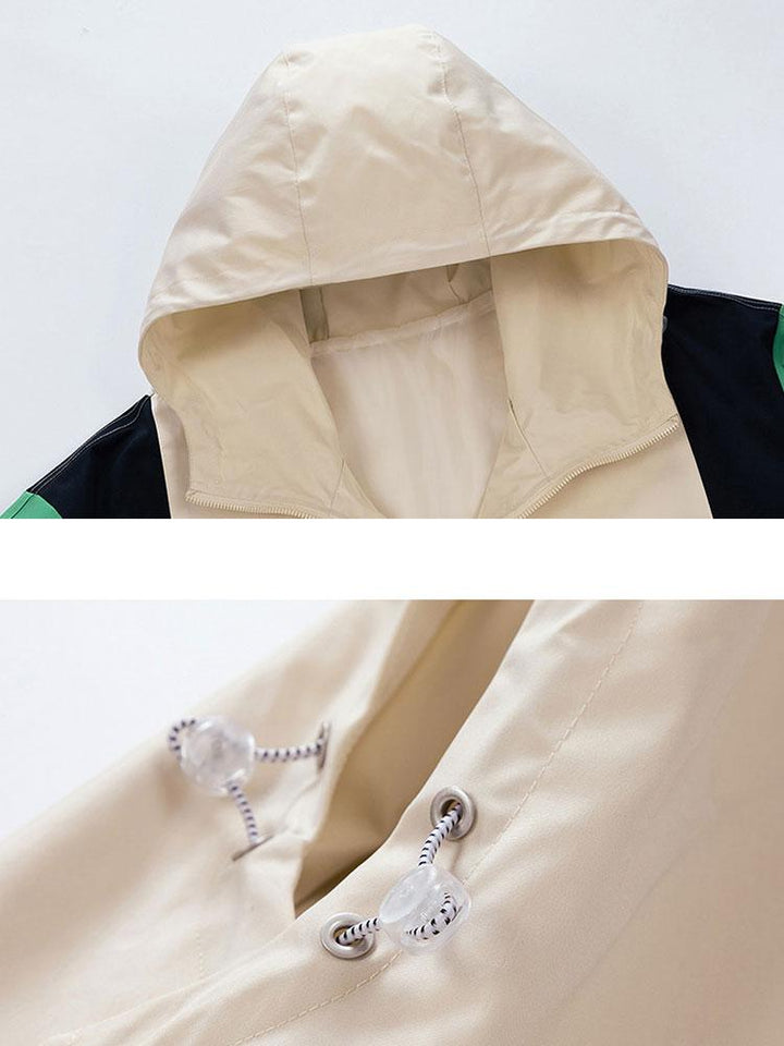 Bob | Windjack met colour-block design en capuchon