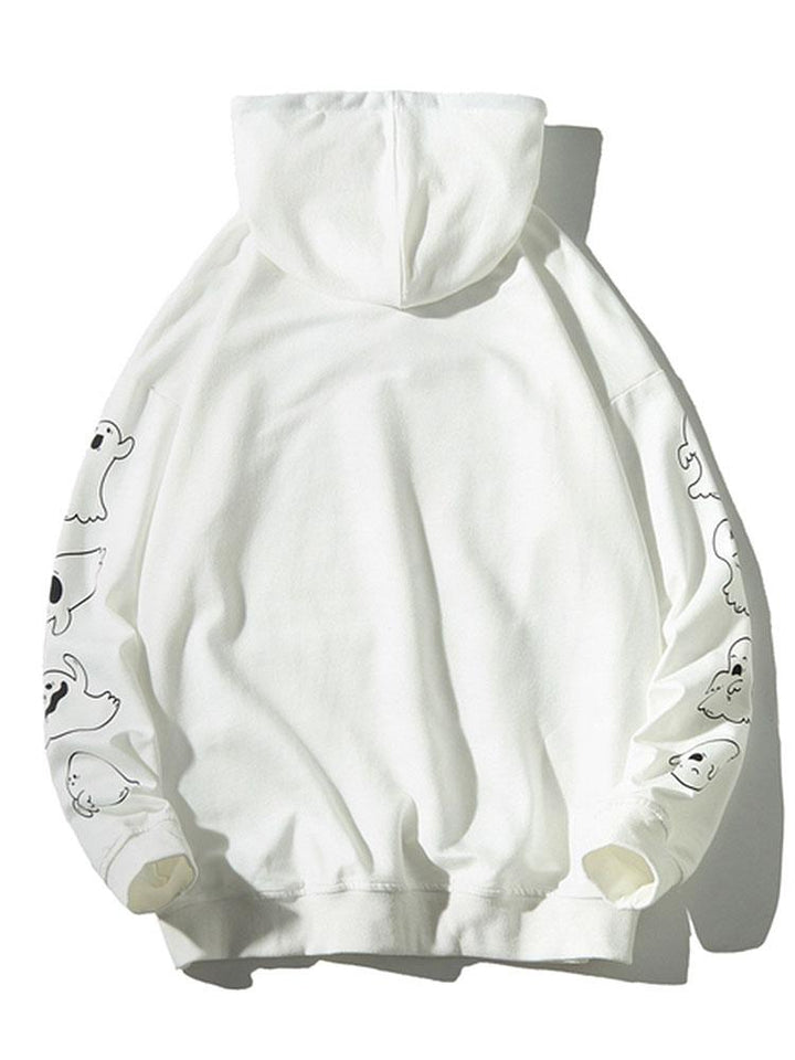 Victor | Hoodie met spookprint en relaxte pasvorm