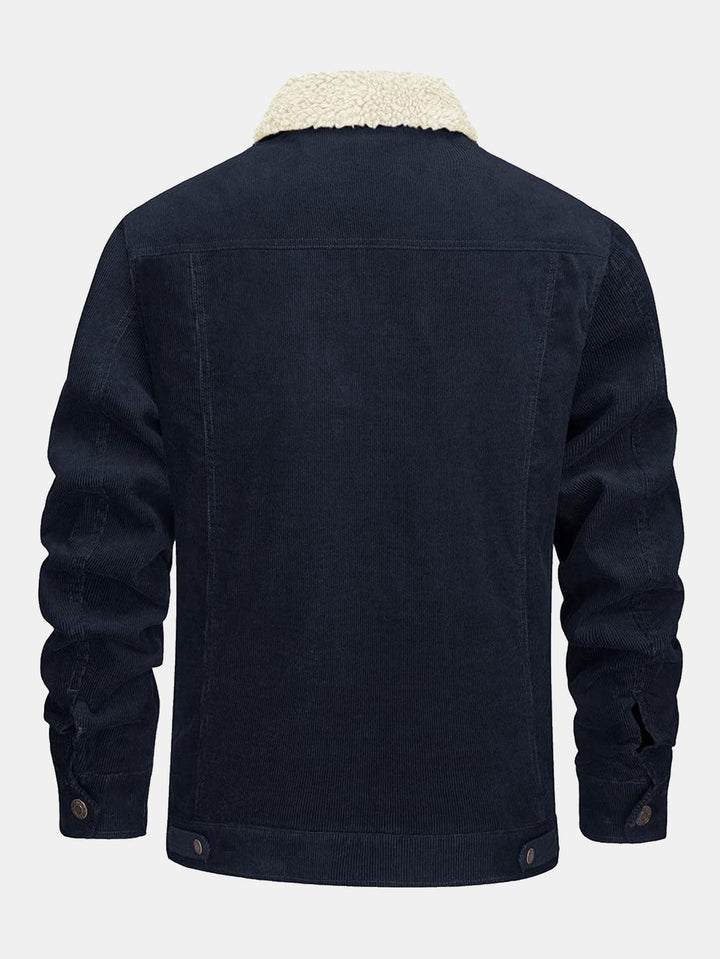 Bram | Corduroy jack met warme teddyvoering