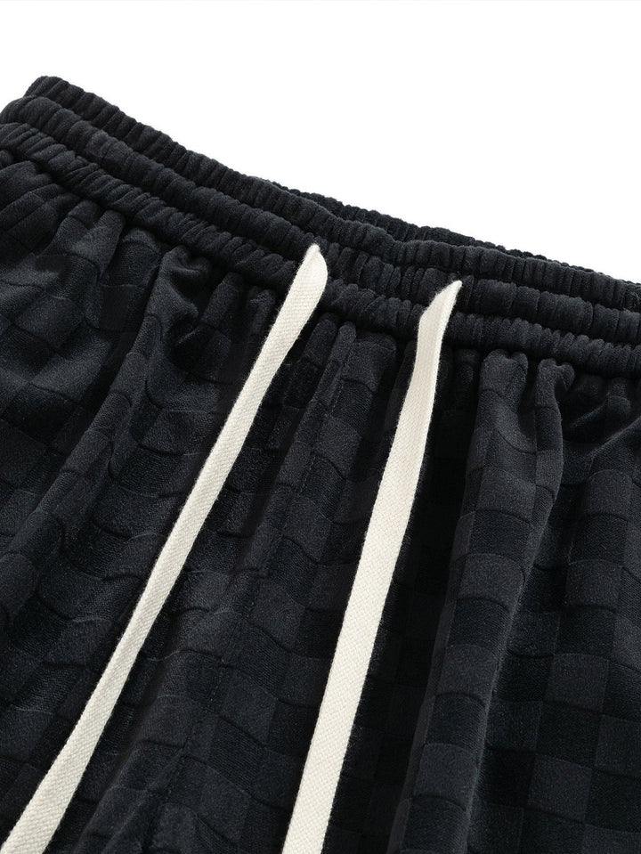 Arne | Geblokte Broek Straight Leg