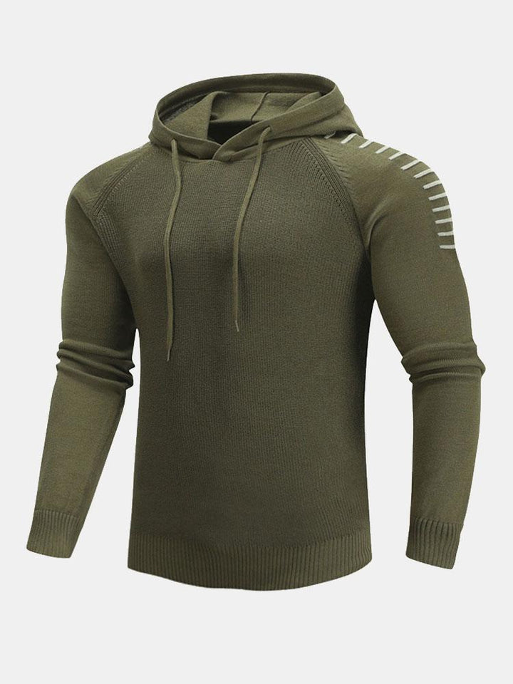 Ivo | Slim-fit trui met capuchon en raglanmouwen