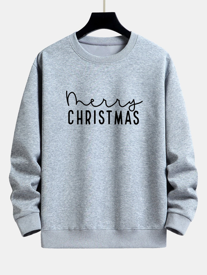 Teun | Kerstsweater met kerstgroetprint en relaxte pasvorm