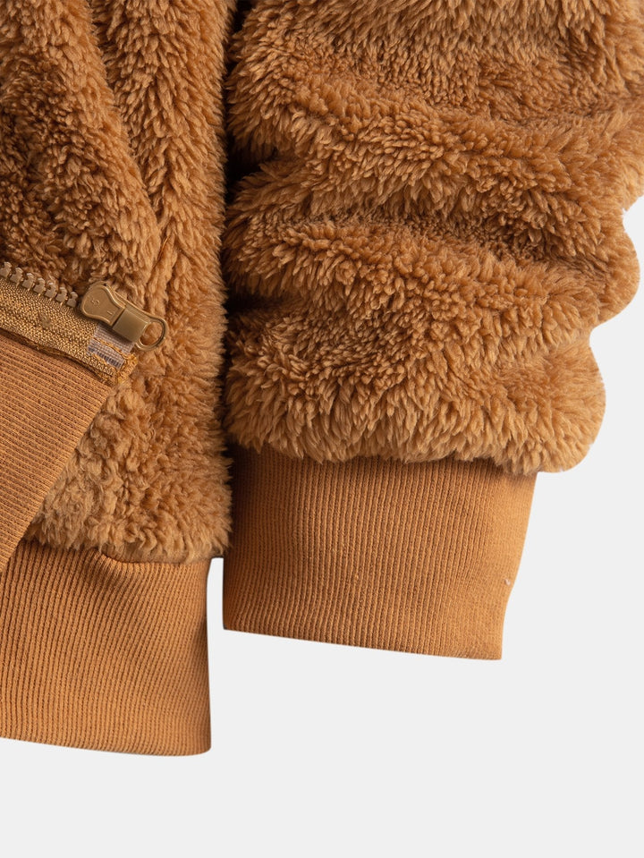 Otis | Basic teddyhoodie met ritssluiting