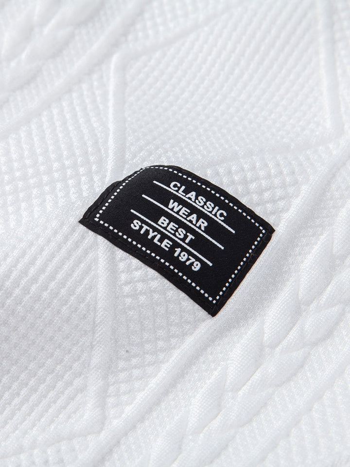 Wout | Sweater met geometrisch jacquarddessin en relaxte pasvorm