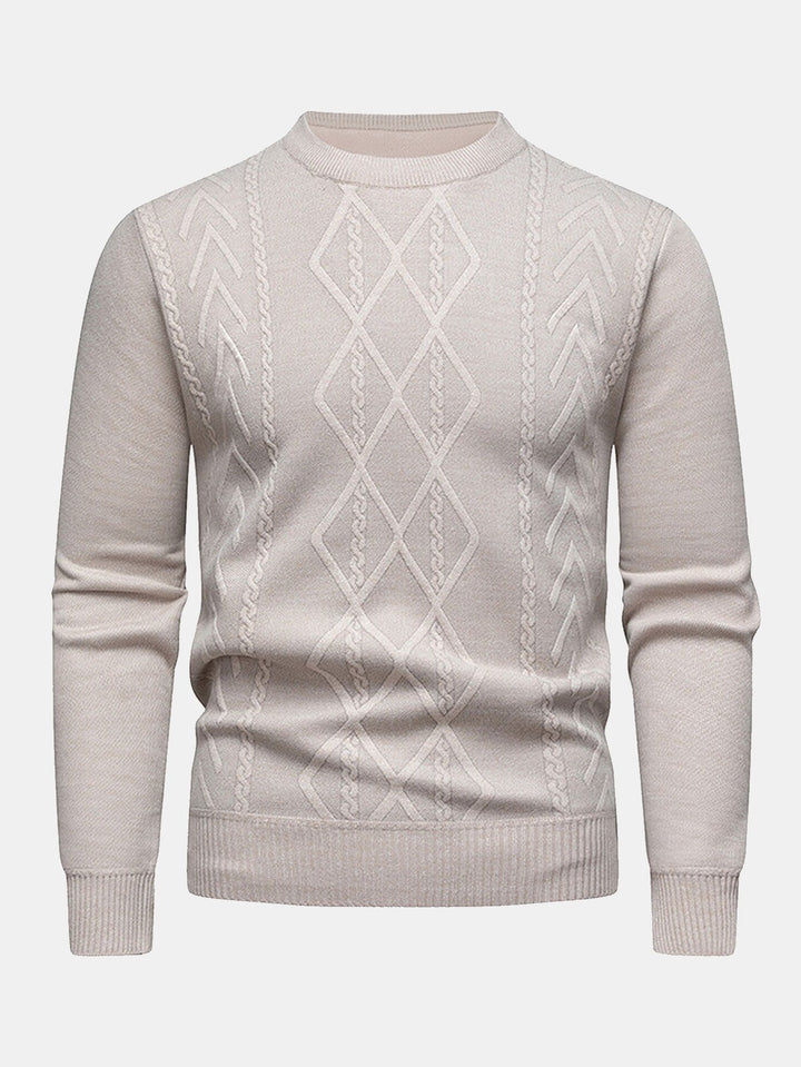 Douwe | Jacquardtrui met geometrisch patroon